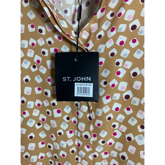 St John Exclusively for Nordstrom Silk Blend Dolman Batwing Blouse sz S NWT - Picture 7 of 13